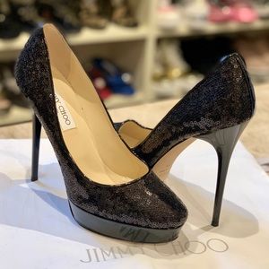 Jimmy Choo Platform Sequin Pump